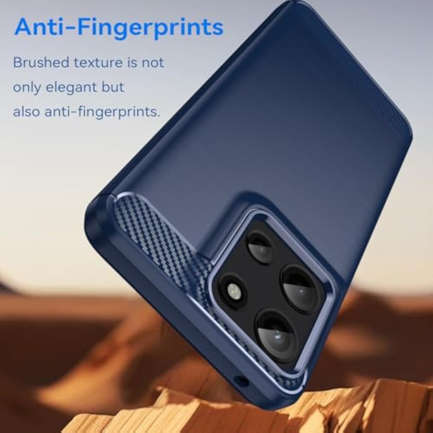 For Moto G 5G 2025 Case,Moto G Play 2025 Case With 2Pc Screen Protector Robust Durable Stylish And Lightweight Design,Blue