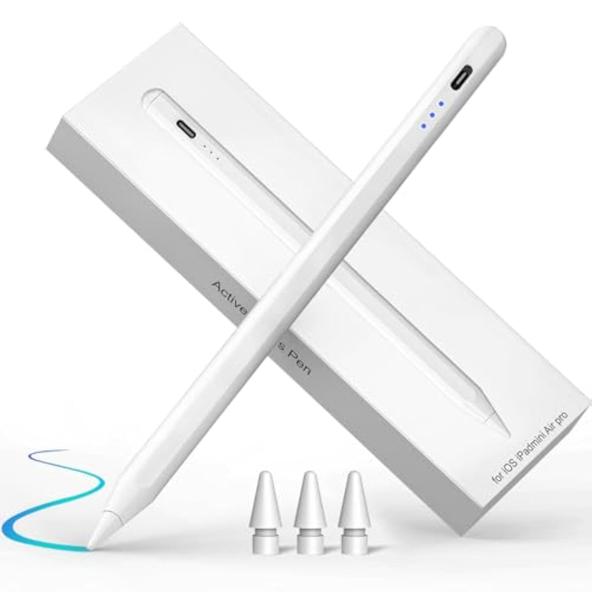 Compatible With Apple Ipad 2025-2018,Ipad Pencil For 10 Generation, Fast Charge And Palm Rejection Stylus Pen For Ipad 10/9/8/7/6Th Gen, Air 11"-13"/M3/M2/5/4/3Rd , Pro 11"/12.9"/13"/M4, Mini 6/5Th