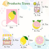 Pink Yellow Lemonade Banner For Lemonade Stand Decorations, Lemon Sign Garland Summer Party Decor Lemon Themed Bridal Shower Birthday Party Supplies Favor