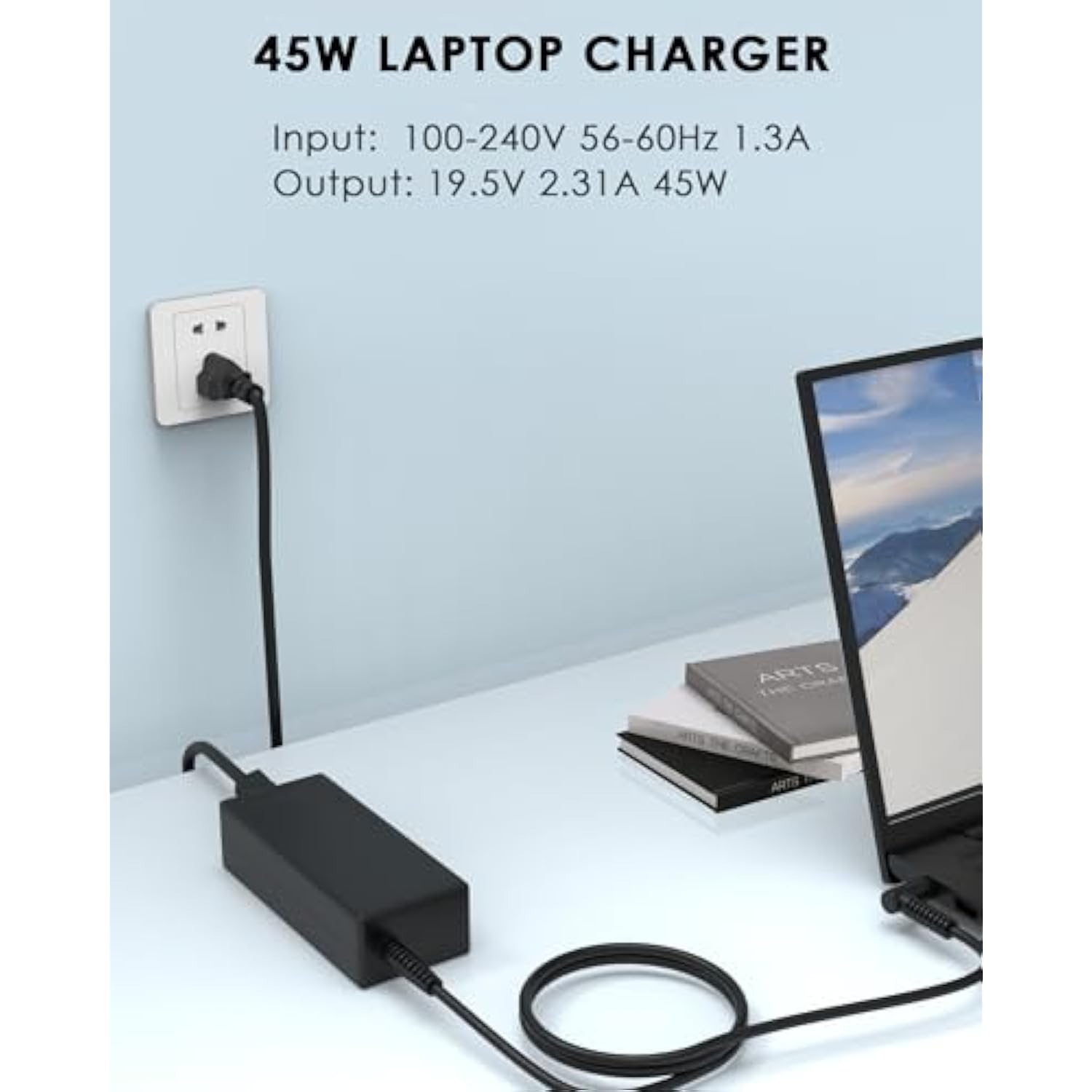 45W Ac Charger For Hp Stream 14 Series 14-Dq0005Cl 14-Cb164Wm 14-Bw012Nr 14-Cf