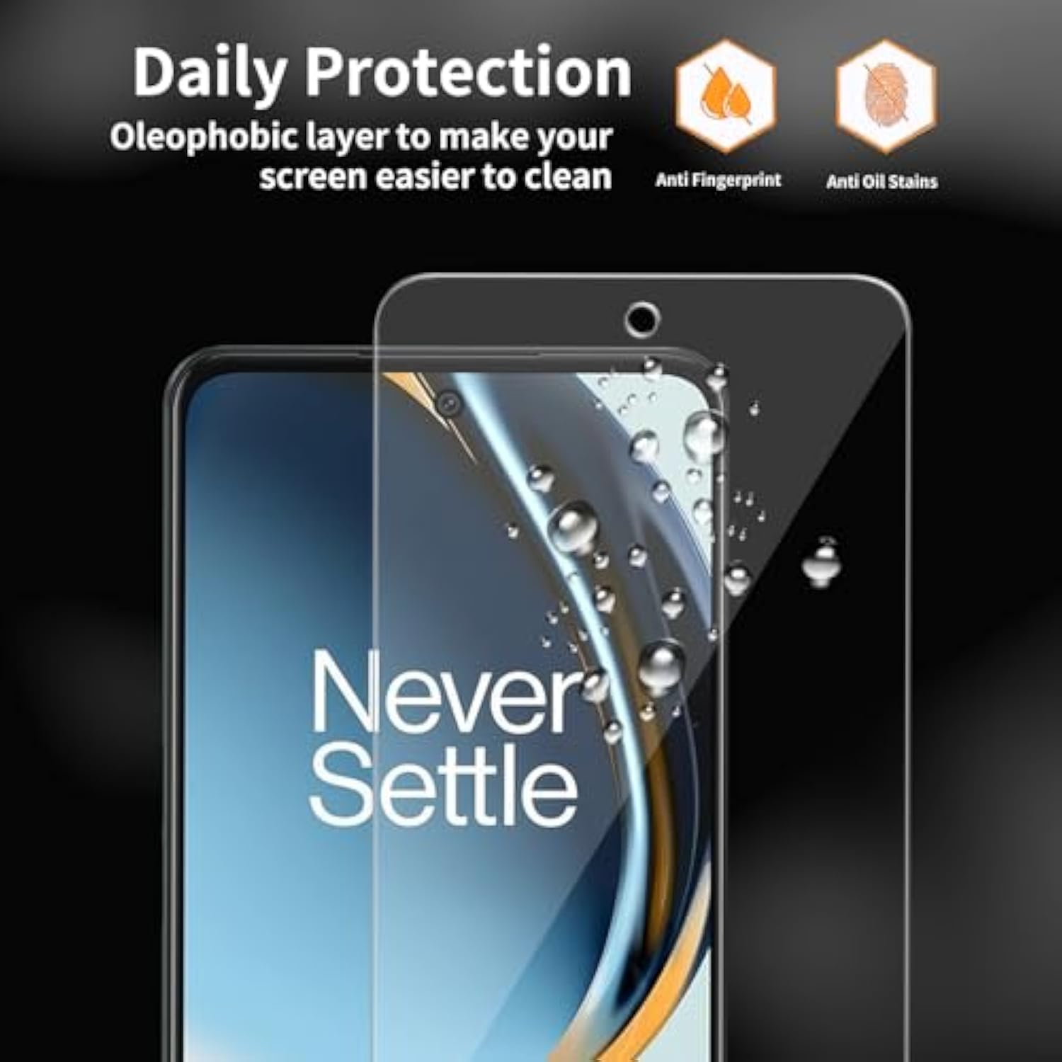 3 Pack For Oneplus Nord N30 5G / Cph2513 / Cph2515 Tempered Glass Screen Protector, Scratch-Proof, Bubble-Free,Hd Transparent, 9H Hardness,Bubble Free,Case Friendly