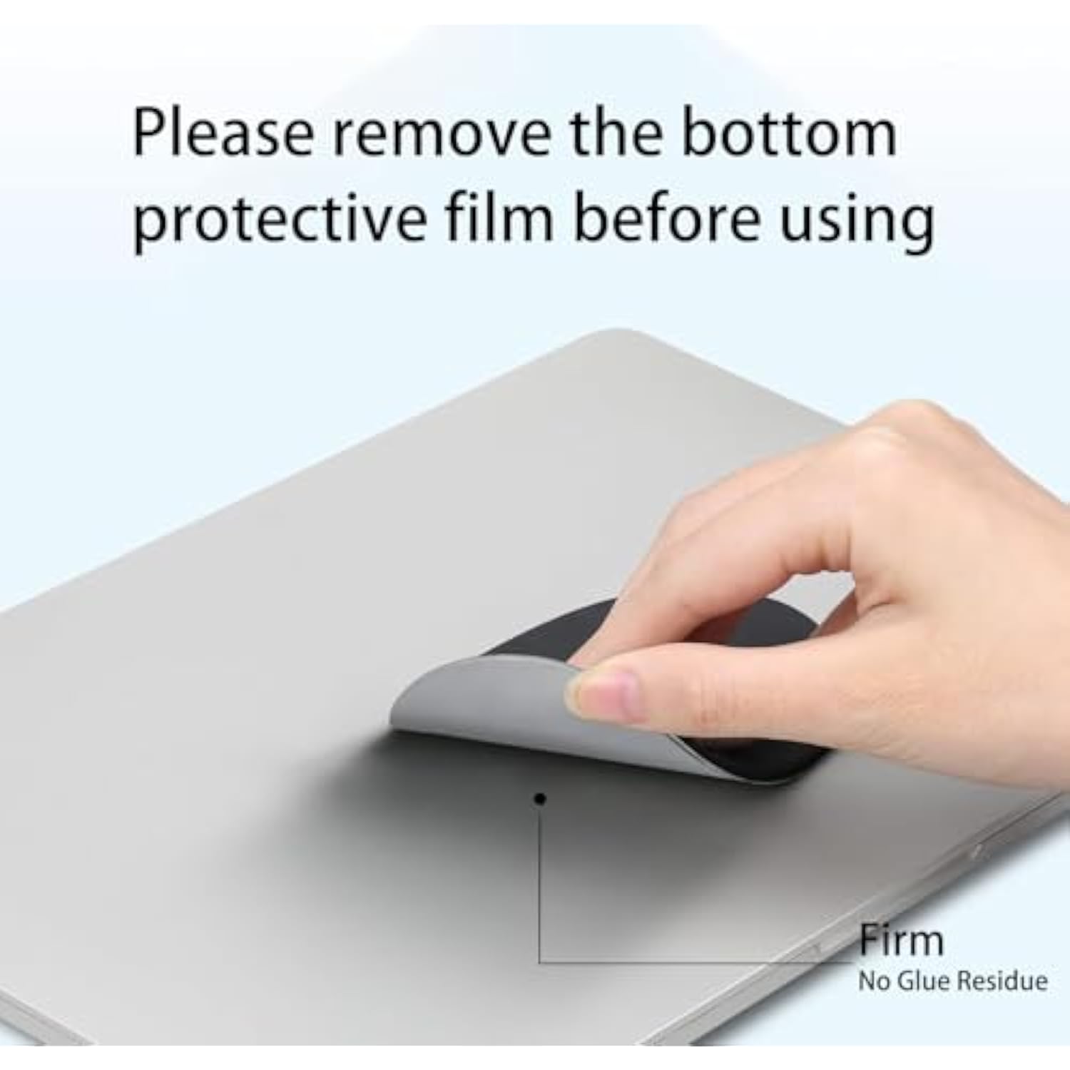 Universal Stick On Mouse Pouch Holder For Wireless Mouse Reusable Adhesive Sleeve Compatible With Laptop Ipad Macbook Pocket, Black