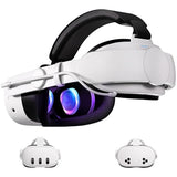 Head Strap With Battery Compatible With Meta/Oculus Quest 3/ 3S, 10000Mah Fast Charging Detachable Battery Pack Extend 5-7H Playtime, Adjustable Elite Strap Enhanced Support & Balance In Vr