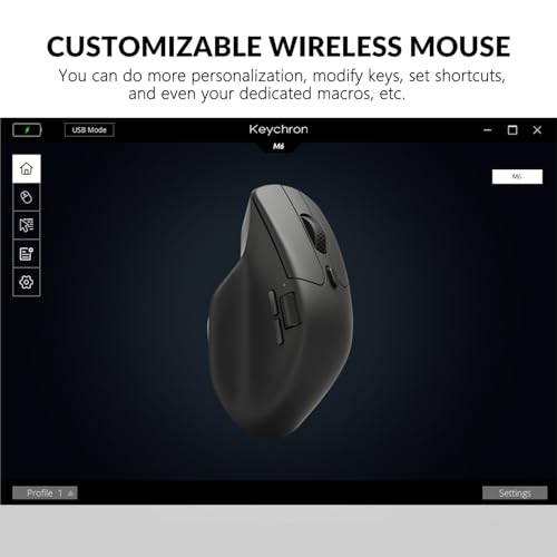 M6 Wireless All Silent Gaming Optical Mouse, 1000Hz Tri-Mode 2.4 Ghz/Bluetooth 5.3/Wired, Pixart 3311 Sensor, 12000 Dpi, Magnetic Metal Scroll Wheel For Windows Pc/Mac - White