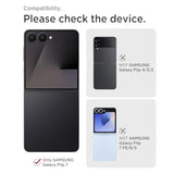 Miimall Slim Fit for Galaxy Flip 7 Case Built-in Screen Protector,Military Grade Shockproof Drop-Proof Thin Anti-Scratches Nonslip Matte Grip Full Body Phone Case for Flip 7 Samsung Rugged,Black