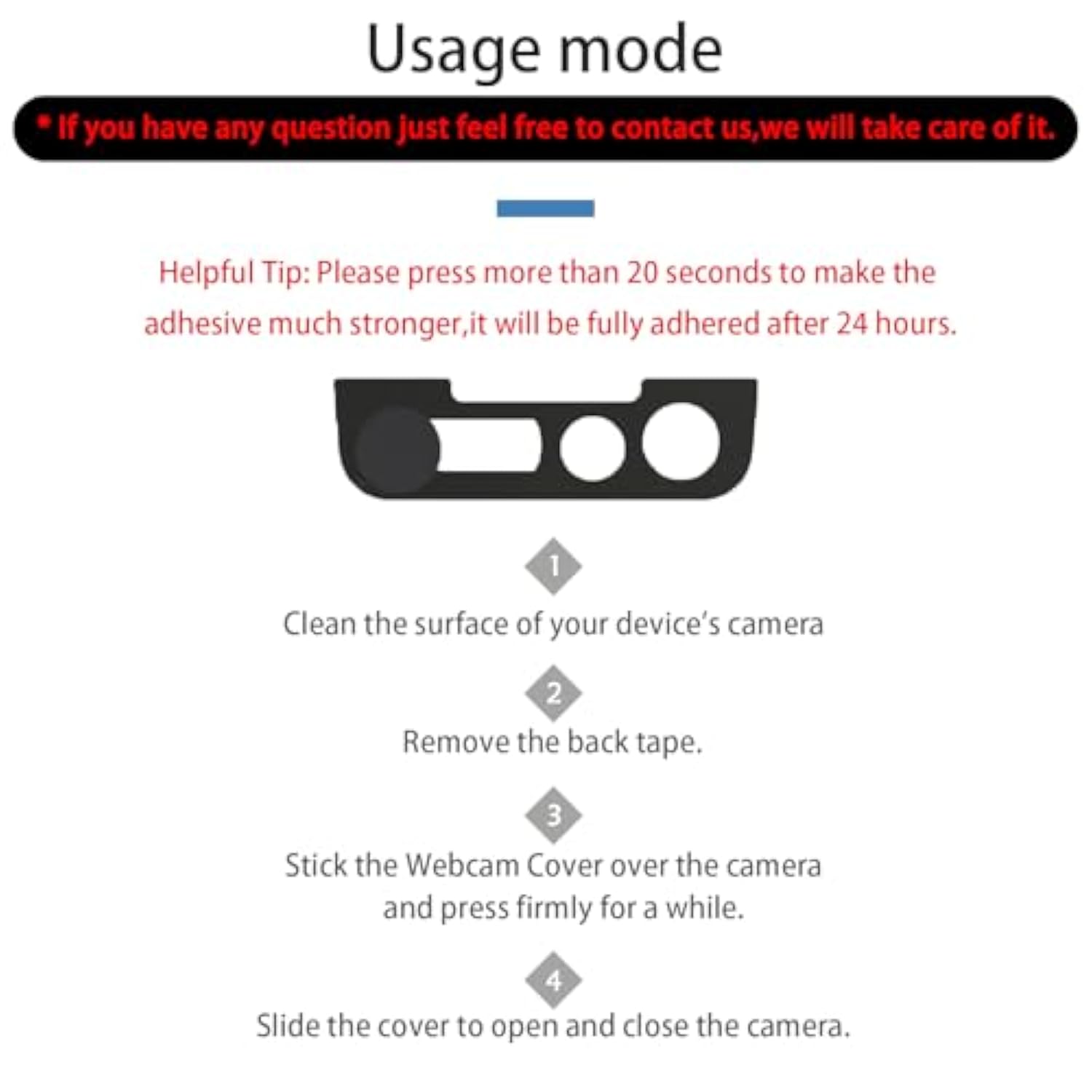 2-Pack Privacy Covers for iPhone 13 Pro/Max, Protects Camera & Face ID