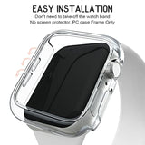 4 Pack Hard Pc Bumper Case Compatible With Apple Watch Se (2Nd Gen) Series 6 Series 5 Series 4 40Mm Without Screen Protector, Scratch Resistant Protective Frame Edge Cover For Iwatch 40Mm