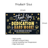 Employee Appreciation Day Banner Backdrop Decorations, We Appreciate You Banner Administrative Professional Day Decorations Background Wall Decor