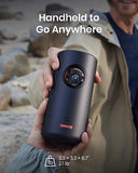 Capsule 3 Laser, Outdoor Portable Mini Wi-Fi Smart Tv Projector, Upgraded With Google Tv, Official Netflix, Dolby Digital, 120 Inches Screen And 2.5H Built-In Battery