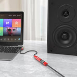 1/4 To 3.5Mm Headphone Adapter, Trs 1/4 Inch To 1/8 Inch Stereo Audio Adapter Cable, 6.35Mm Female To 3.5Mm Male Stereo Audio Adapter For Headphone, Amplifiers, Guitar, Amp, 1Ft / 30 Cm, Red