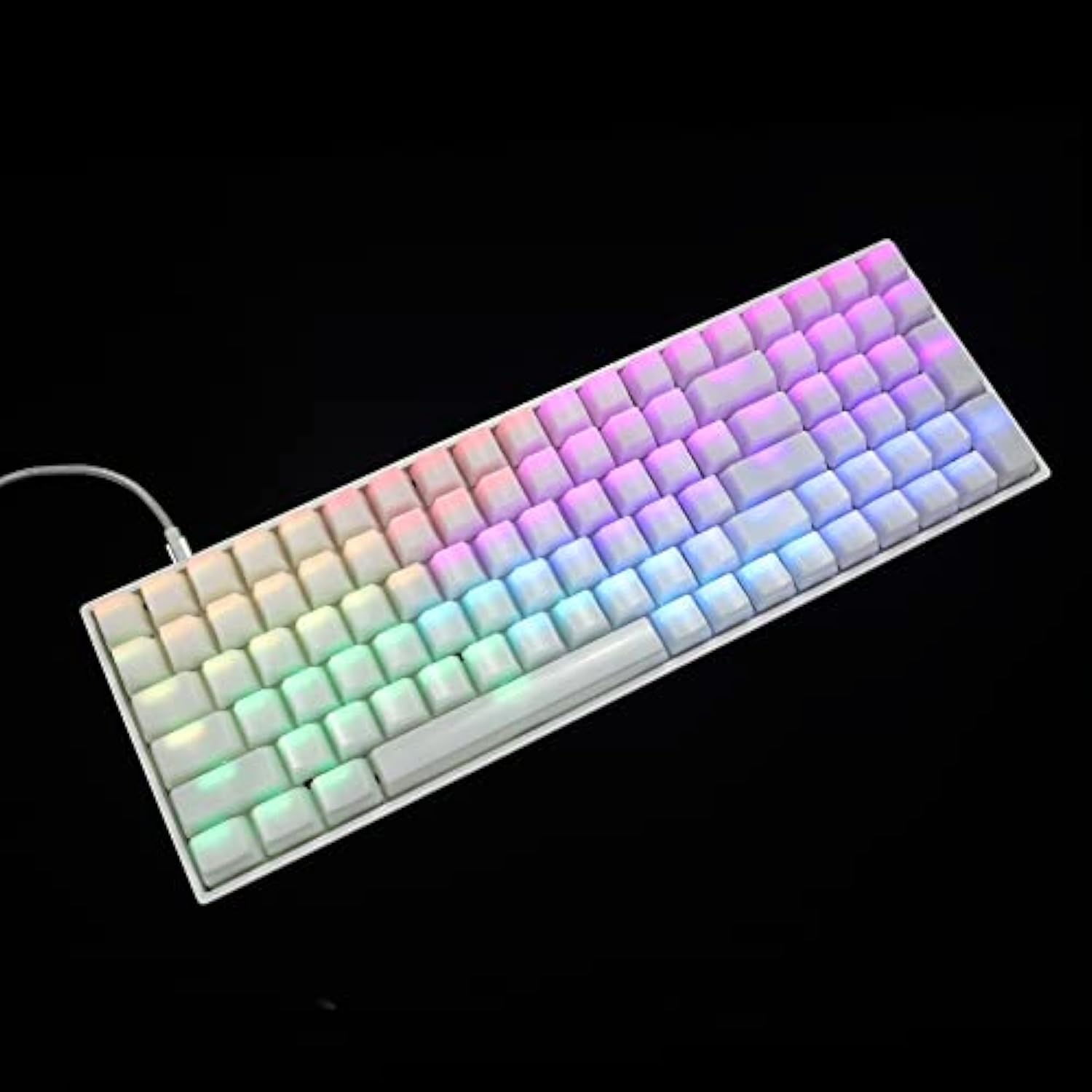 120 Keys Abs Ansi Iso 1.2Mm Blank Milk Fog Oem Profile Shine Through Keycap Fo
