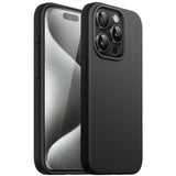 JETech Silicone Case for iPhone 15 Pro Max 6.7-Inch, Silky-Soft Touch Full-Body Protective Phone Case, Shockproof Cover (Black)
