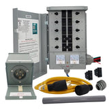 Emergen Transfer Switch, 30 Amp 10-Circuit, 10 Ft Cord, 7,500 W  Service Kit W/ 2 Extra Rocker Switches
