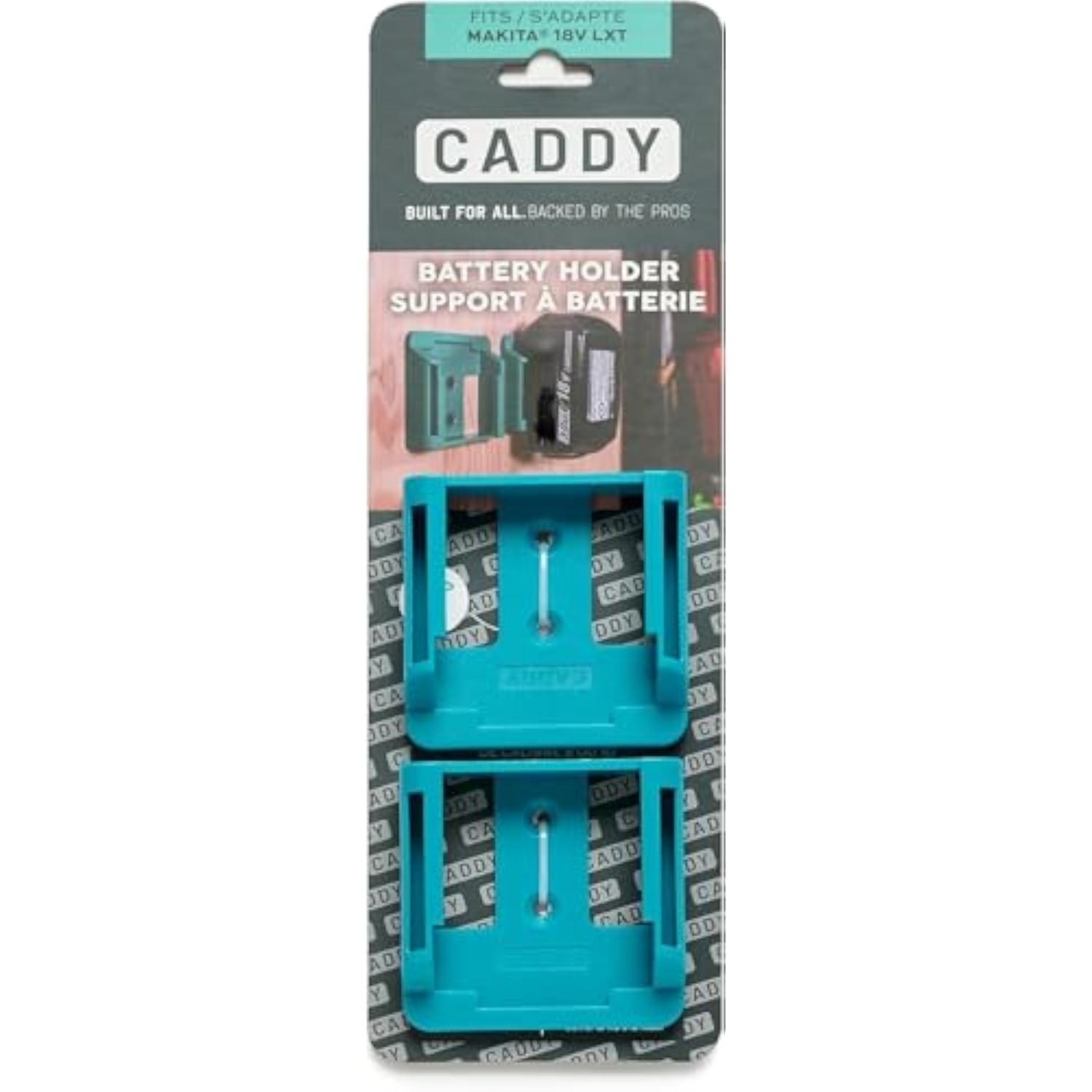 | Makita Battery Holder | Fits Makita 18V Battery - Perfect For Work Bench, Garage Organizer, Work Van Accessories, Tool Box, Makita Batteries | (2-Pack)