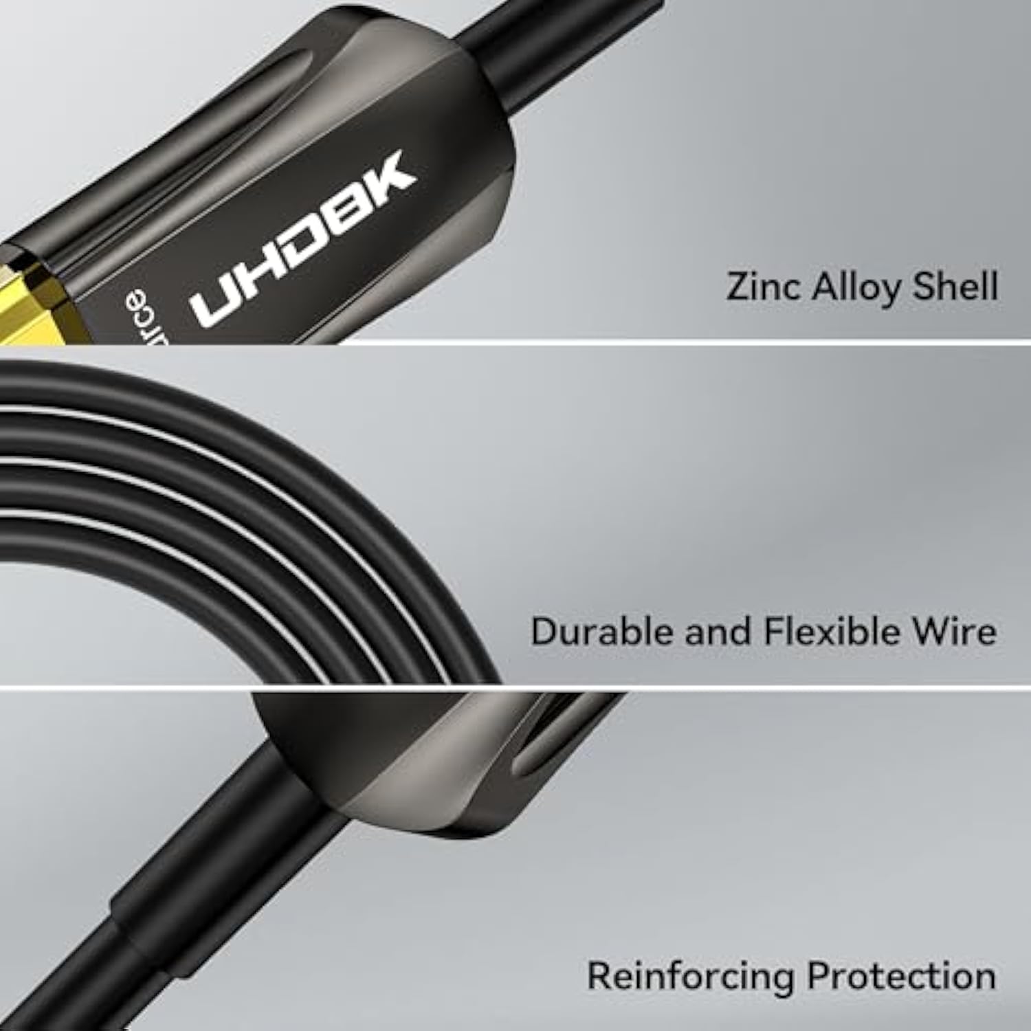 Hdmi 2.1 Fiber Optic Cable (6Ft/2M), 8K Hdmi Fiber Optic Cable, Supports 8K@60