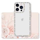 Compatible With Iphone 11 Clear Case Bling Diamond Rhinestone Cute For Girls Women Girly Case Glitter Shiny Sparkle Bumper Design Soft Silicone Luxury Fashion Protective 3D Phone Case
