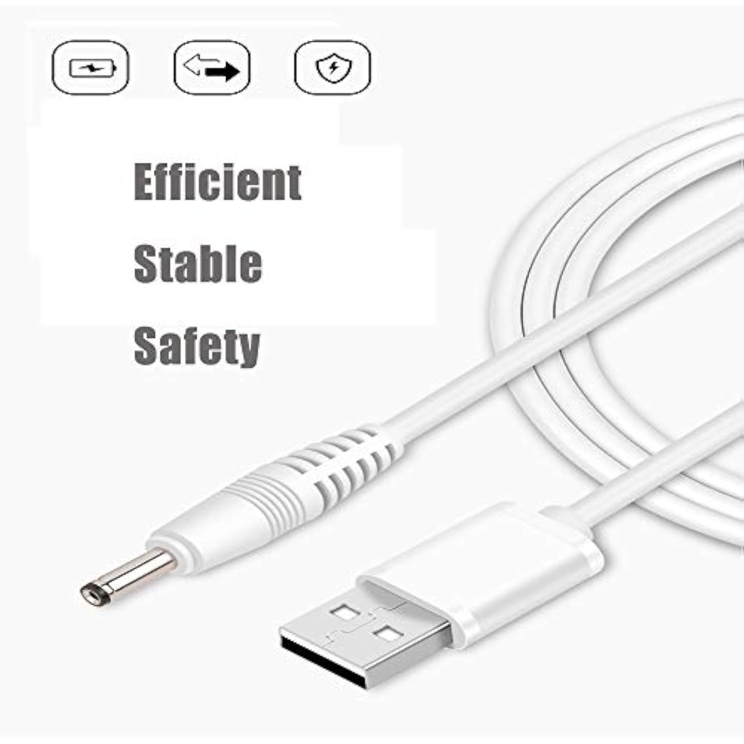 5V Dc Power Cord Usb To Dc 3.5Mm X 1.35Mm Barrel Jack Adapter Connector Chargi