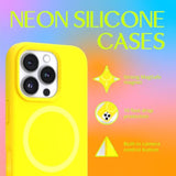 – Apple Iphone 16 Pro Max Case - Magsafe Phone Case, Liquid Silicone, Vibrant Neon Color With Anti-Scratch Microfiber Lining, Non-Slip Grip & 360° Shockproof Protection (Yellow)