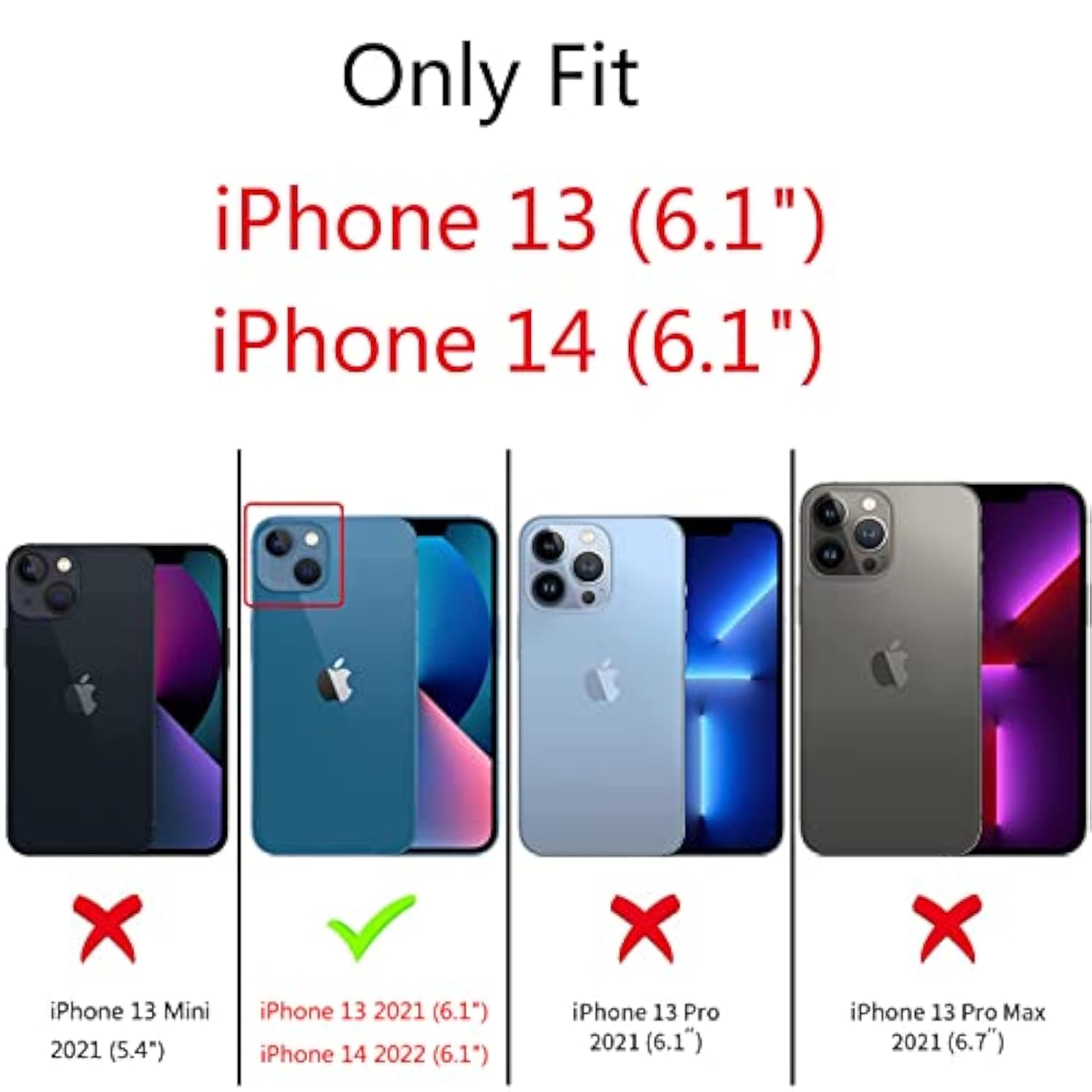 Designed For Iphone 13/Iphone 14 Black Leopard Case, Heavy Duty Protection Shockproof Dropproof Case, Cute Black Leopard Cheetah Cover For Women Girls Iphone 14/13 6.1 Inch