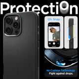 Spigen Essential Sand Blast Designed for iPhone 16 Pro Max Case (2024) [Military-Grade Protection] - Matte Black