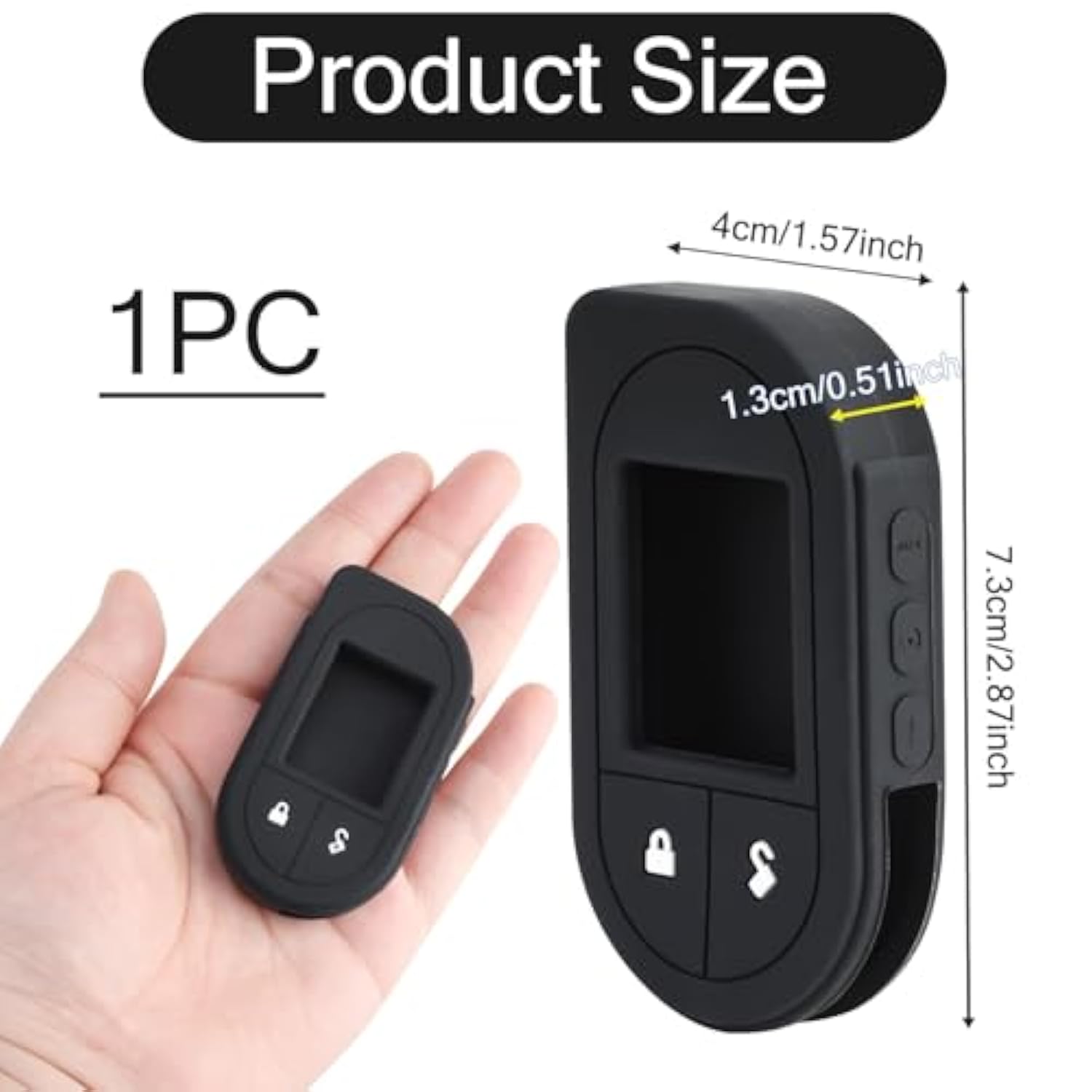 Remote Case For Viper, Soft Silicone Car Key Case Shell, Protective Fob Cover With Button, Non-Toxic Keyless Entry Remote Control Replacement For Viper #4706 5706 7351V 7752V 7756V