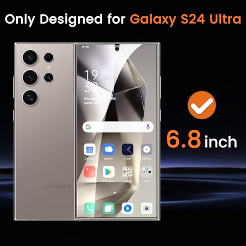 2 Pack Privacy Screen Protector for Samsung Galaxy S22 Ultra 6.8 inch, Anti-Spy TPU Flexible Screen Protector [Support Fingerprint ID], True 28°,