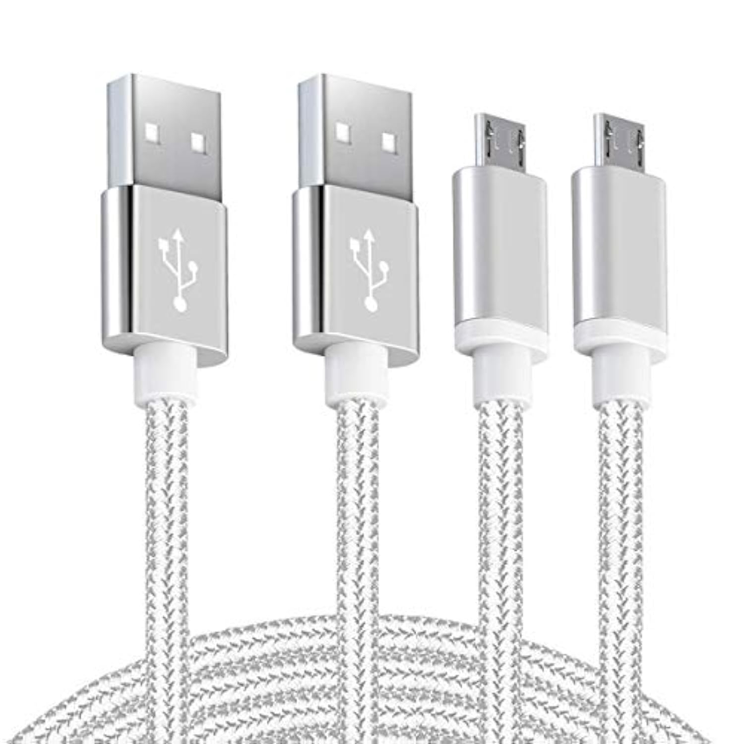 Android Charger Micro Usb Cable 2Pack 6Ft Fast Charging Cord For Samsung Galaxy S6/S7 Edge, J3/J7 Star Prime Crown, Note 4/5, Lg G4 K40 K30 K20 Stylo 3, Moto, Xbox, Ps4, Kindle Fire Tablets And Phones