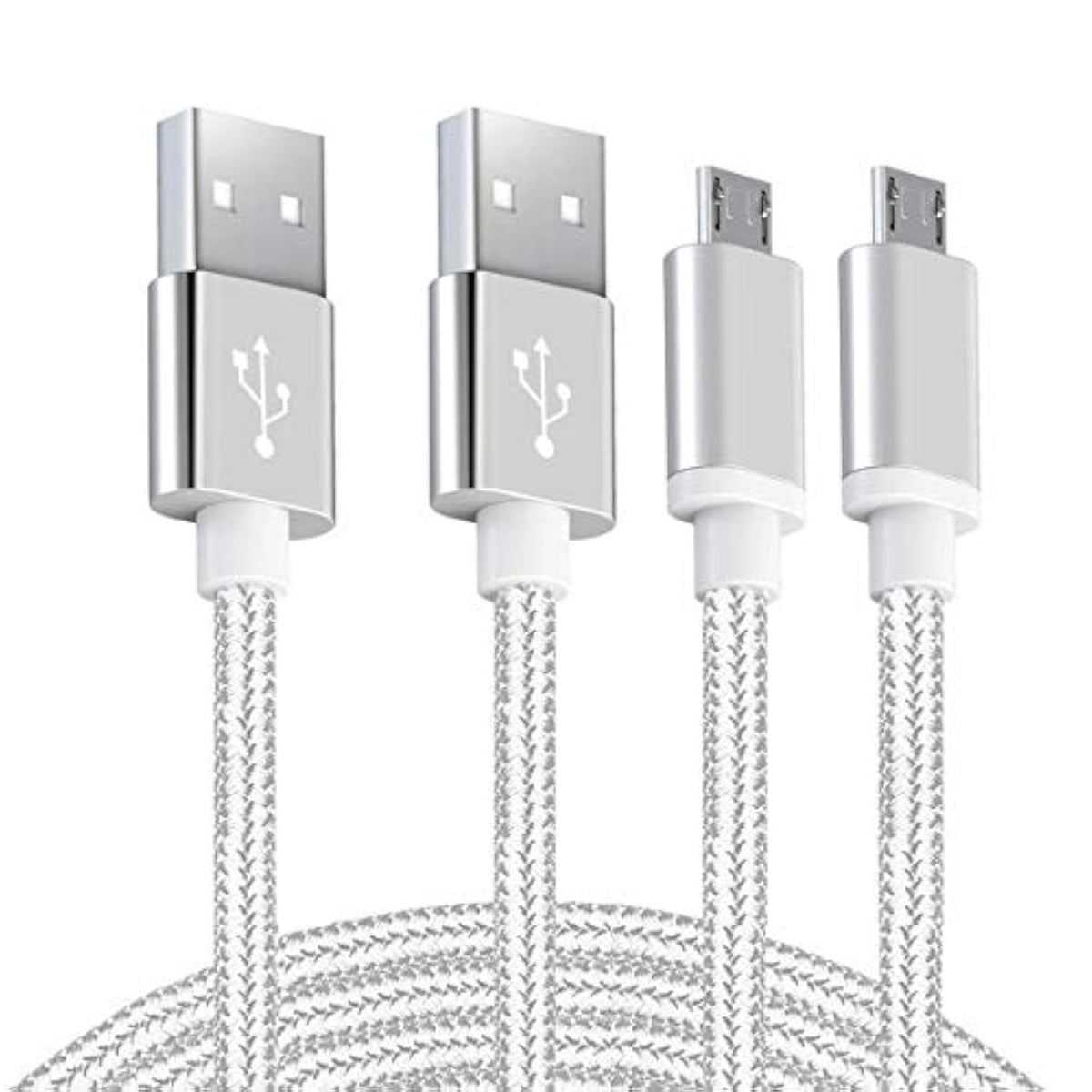 Android Charger Micro Usb Cable 2Pack 6Ft Fast Charging Cord For Samsung Galaxy S6/S7 Edge, J3/J7 Star Prime Crown, Note 4/5, Lg G4 K40 K30 K20 Stylo 3, Moto, Xbox, Ps4, Kindle Fire Tablets And Phones