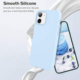 For Iphone 12 Case, Iphone 12 Pro Case Liquid Silicone Soft Gel Rubber Microfiber Lining Cushion Protective Cover Compatible With Iphone 12/12 Pro 5G -6.1 Inch, Light Blue