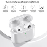 Wireless Charging Case Replacement Compatible With Airpod 3Rd Generation, Air Pod 3 Charger Case With Bluetooth Pairing Sync Button