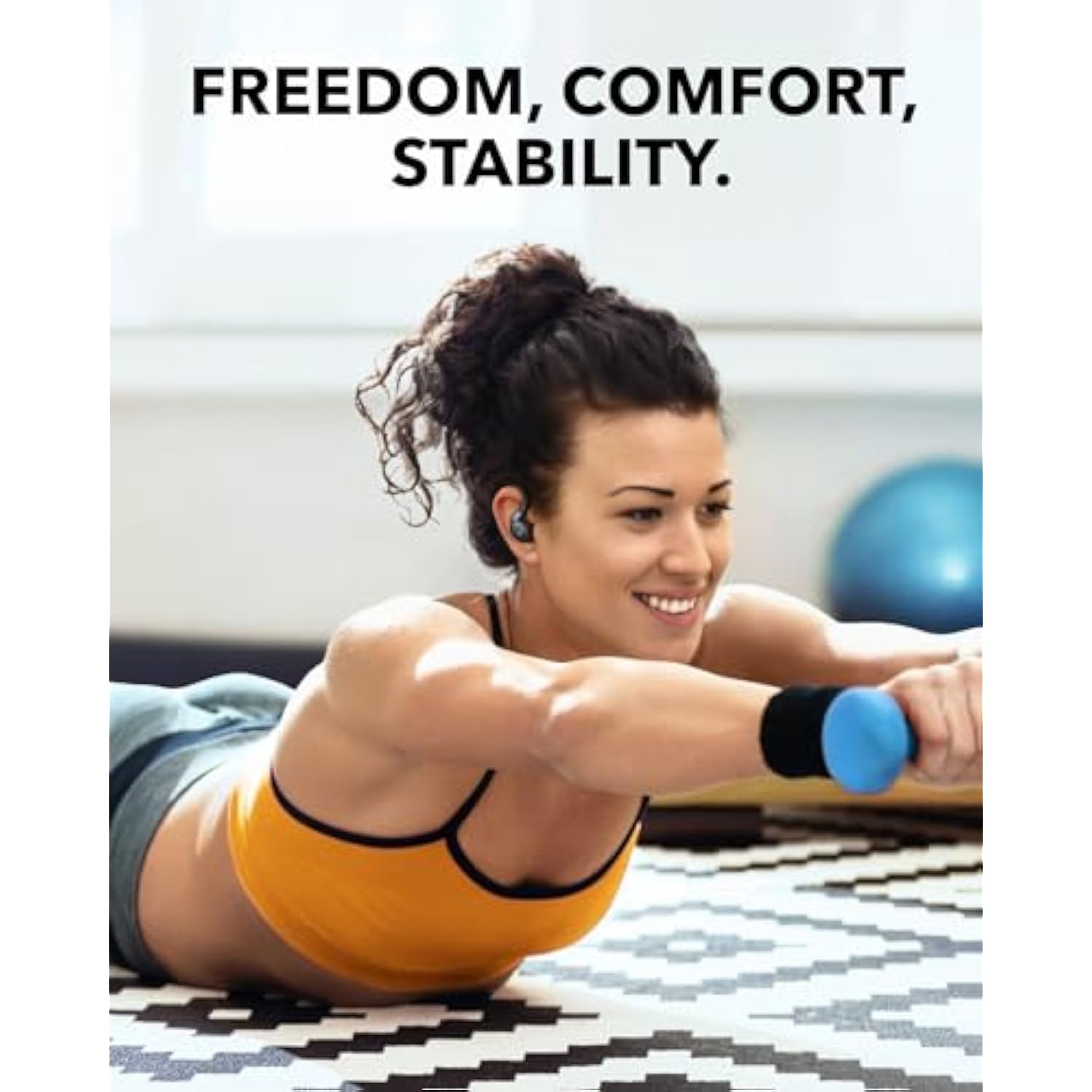 Sport X20 By Anker, True-Wireless Workout Earbuds, Rotatable And Extendable Ear Hooks, Noise Cancelling, Deep Bass, Ip68 Waterproof, Sweatproof, Dustproof, 48H Play, Sport Earbuds For Gym