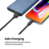 PERIPRO-407 USB Type-C Male to USB-A Male 3 Ft. Braided Cable - USB3.0 Spec for Smartphones, Tablets, Laptop, and Desktops - Black