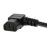 1-Feet Nema 5-15P To Iec 320 C13 Left Angled Power Cord,Us 3-Prong Male To Left Angle Iec Female Ac Power Cord