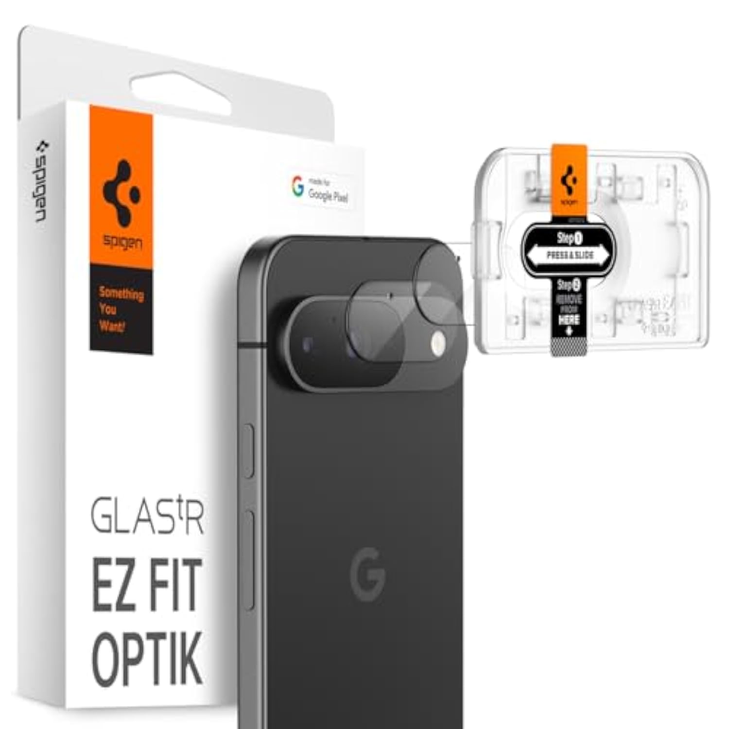 Spigen Camera Lens Screen Protector [GlasTR EZ Fit Optik] Designed for Google Pixel 9 [Case Friendly] - 2 Pack