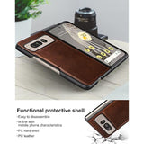 For Google Pixel Fold Case, Leather Case, Pu Leather + Hard Pc Shell Ultra Thin Slim Durable Protective Phone Case Cover For Google Pixel Fold 2023 (Brown)
