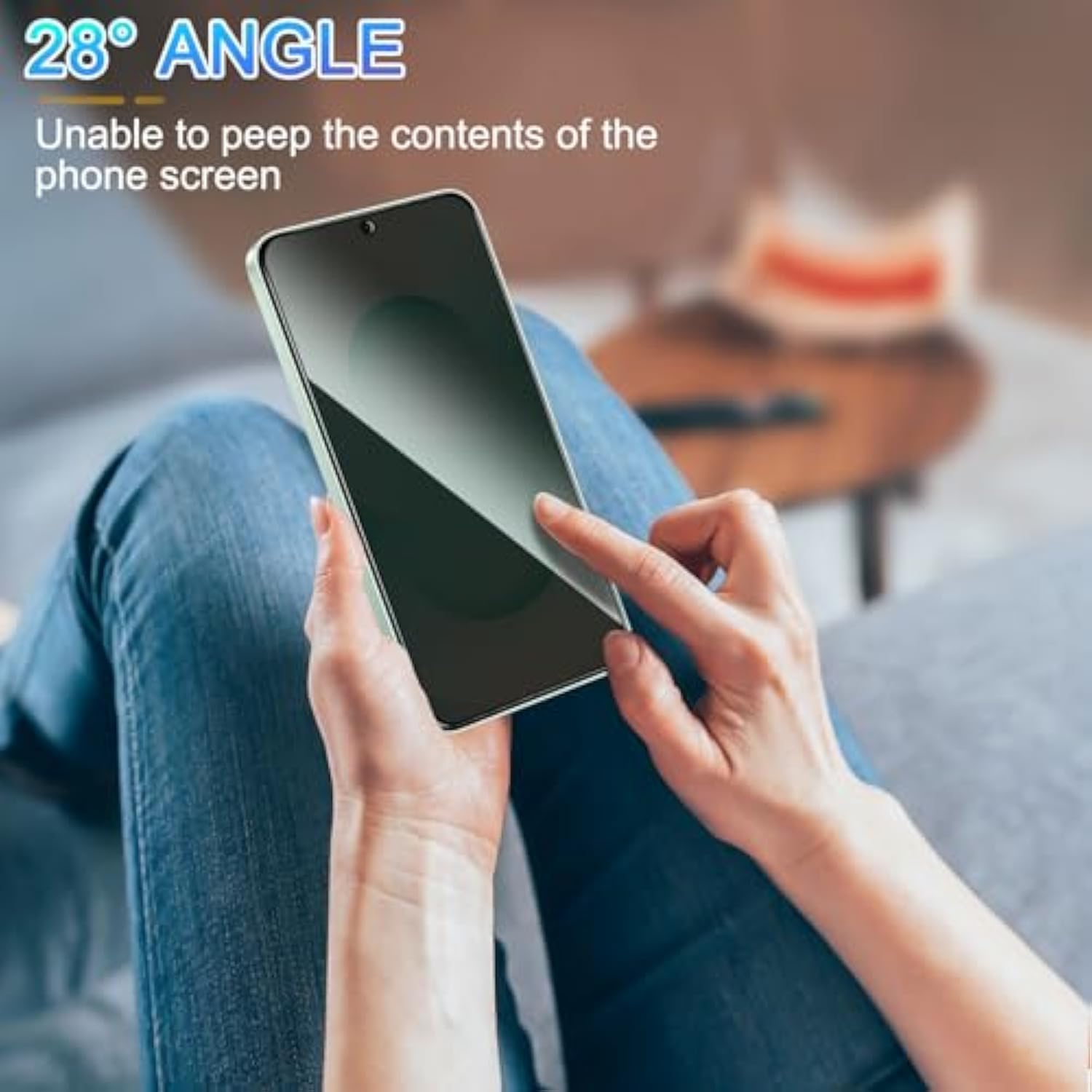 2 Pack Privacy Screen Protector For Samsung Galaxy S25 Plus/Galaxy S25+ [Anti-Spy Tempered Glass][Fingerprint Unlock Support], Anti-Scratch, Bubble-Free, Easy Install 9H Protective Glass