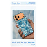 Hue - for iPhone 15 Pro Case Compatible with Magsafe Ocean Wave Phone Case with 360° Shock-Absorbent Bumper Cute Unique and Aesthetic Phone Cover for Girls and Women