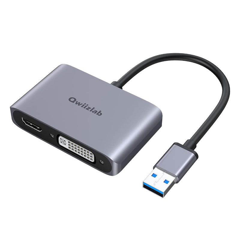 Usb 3.0 To Hdmi Dvi Adapter, 1080P@60Hz Video Converter, Supports Windows 7/8/