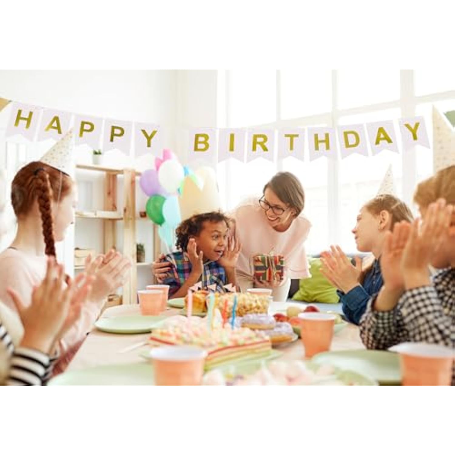 Happy Birthday Bunting Banner,Birthday Letter Banner Party Supplies