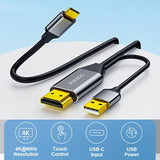 Hdmi To Usb C Adapter Cable 6.6Ft 4K@60Hz With Usb Power Adapter,Hdmi Male To