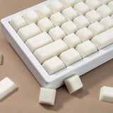 114 Keys Milk White Keycaps Pbt Doubleshot Cherry Profile Keycap Set Fit For 6