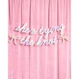 She’s Tying the Knot Iridescent Foil Banner 4.5Ft Bachelorette Engagement Decor