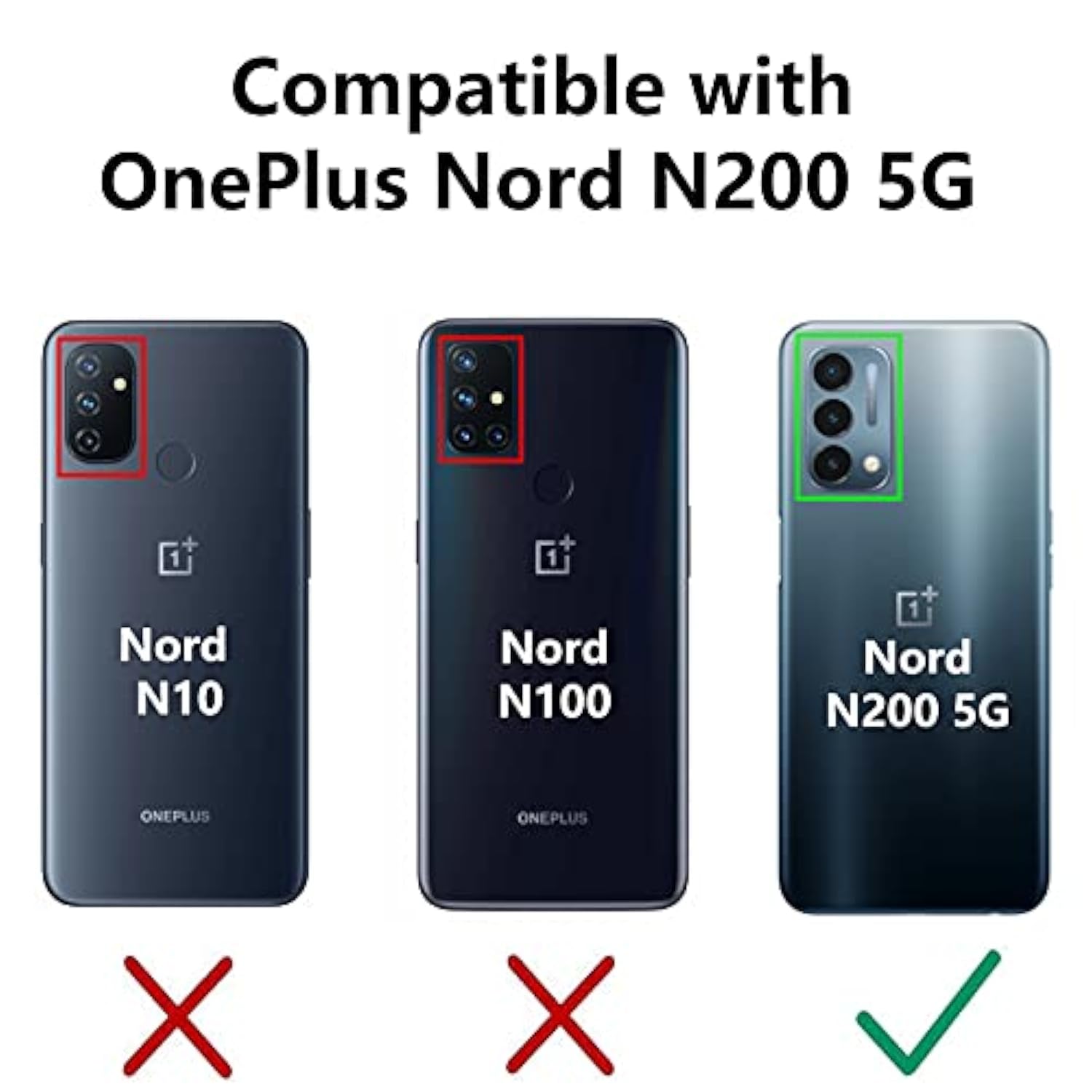 OnePlus Nord N200 5G Case,with Screen Protector