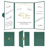Farewell Party Decorations, Green Gold We Will Miss You Very Much Alternative Signature Guest Book For Men Women Going Away Gifts Signing Card Board For Retirement Graduation Party Supplies