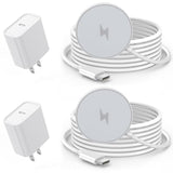 Magnetic Wireless Charger For Iphone 16 15,2Pack 6Ft 15W Apple Fast Mag-Safe Charger,With Usb C Fast Charging Block Adapter For Iphone 16/16 Pro/Pro Max/15/14/13/12/Plus/Pro/Pro Max,Airpods 3/2/Pro 2