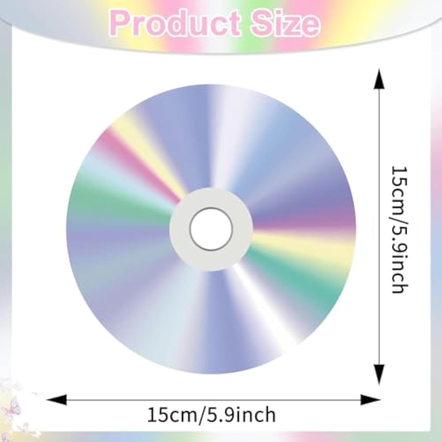 Cd Decorations, 32Pcs 90S Retro Disco Party Paper Decorations, Iridescent Cd Wall Decorations For 1990S 2000S Birthday Party Y2K Music Themed Party Music Classroom Favor Supplies