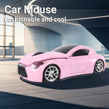 Car Mouse, Wireless Mouse (Milk Tea Pink)
