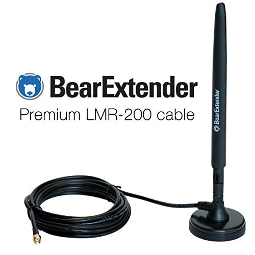 Heavy Duty 7 Dbi Wi-Fi Antenna W/Rp-Sma Extension Cable & Magnet Base