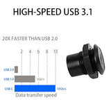 Usb C Panel Threaded Fixed Mount Coupler Converter Adapter Usb 3.1 Type C Fema