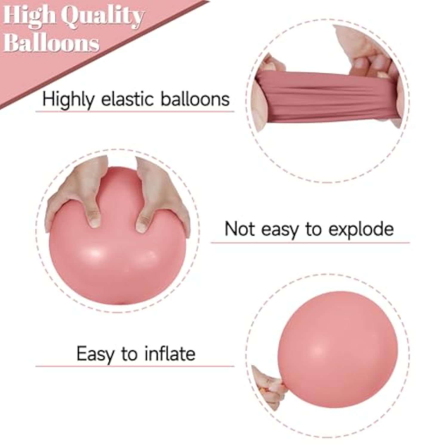 68 Pcs Retro Pink Nude Party Balloons 12Inch Dusty Pink Metallic Rose Gold Balloon Beige Blush Latex Ballons For Girls Birthday Wedding Baby Shower Party Decorations.